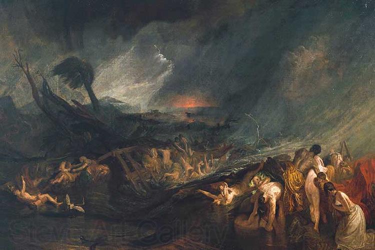 Joseph Mallord William Turner The Deluge Spain oil painting art